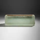 Howard Ben Tré, Section 5, 1988, cast glass, brass, gold leaf, patina