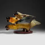 David Bennett, Untitled (Horses), 1999, hand-blown glass, metal