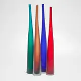 Laura de Santillana, Collection of four Bambu vases, 1998, hand-blown glass with ground surface