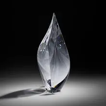 Christopher Ries, Lotus, 2008, cut, ground, and polished optical crystal
