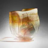 Dale Chihuly, Iris Amber Basket Set with Drawing Shard
