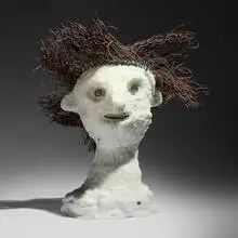 Hank Murta Adams, Scatter, 2018, cast white glass, copper
