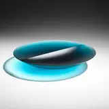 František Vízner, Blue-Green Bowl, 1995, cast glass