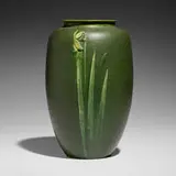Grueby Faience Company, Vase with daffodils