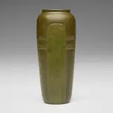 Arthur Hennessey and Sarah Tutt for Marblehead Pottery, Vase with geometric design