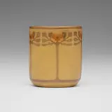 Arthur Eugene Baggs for Marblehead Pottery, Vase with conventionalized holly bushes