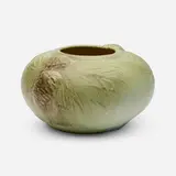 Van Briggle Pottery, Vase with pine cones, 1907-12, glazed earthenware