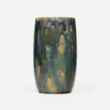 Theophilus A. Brouwer, Flame-painted vase, 1901-25, glazed earthenware