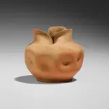 George E. Ohr, Vase, 1906, bisque earthenware