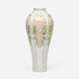 Vase with butterflies and wisteria by Manufacture nationale de Sèvres, c. 1900, glazed porcelain, sold Sep 2025