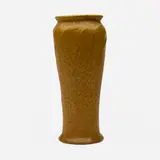 Van Briggle Pottery, Vase with stylized leaves, 1907-12, glazed earthenware