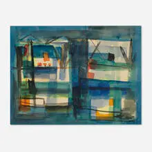 Marcel Mouly, Untitled, 1952, watercolor on paper