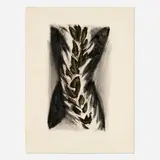 Bill Jensen, Drawing for Luribo, 1979, charcoal and egg tempera on paper