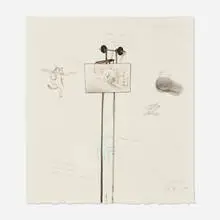 Dan Attoe, Simpler Life, 2014, graphite, ink, watercolor on paper