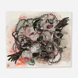 Ashley Doggett, Dreams of Escape: Down Below, 2018, watercolor and Sumi ink on Arches