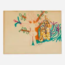 William Steig, Nudes, 1965, gouache on paper