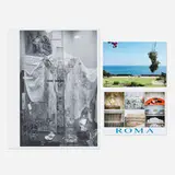 Ari Marcopolous, Rome-Malibu artist's book, 2017, inkjet print in staple-bound book; postcard