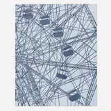 William Steiger, Wonderwheel, 2020, hand-marbled paper, gouache, glue and cut paper collage on panel