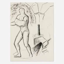 Jill Giegerich, Untitled, 1982, charcoal on paper