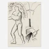 Jill Giegerich, Untitled, 1982, charcoal on paper