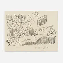 Katherine Bradford, Untitled, graphite on paper