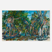 Paul Froelich, Swimming Hole, 1959, oil on canvas