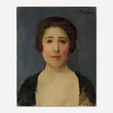 Boris Solotareff, Portrait of a Woman, oil on canvas