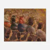 Harry Zitter, Women at a Concert, 1960, oil on Masonite