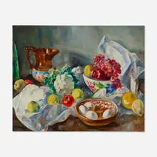 Martha Walter, Still Life, oil on paperboard