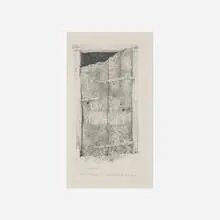 Peter Sculthorpe, Corn Crib Door, 1999, graphite on paper