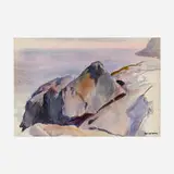 Alice Stoddard, Monhegan Island, watercolor on paper