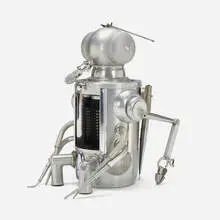 Clayton Bailey, Bug Zapper Robot, aluminum, steel, found and repurposed parts