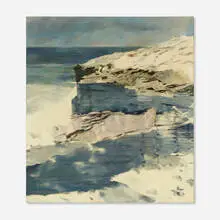 Balcomb Greene, Shadows and Sea, 1972, oil on canvas