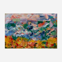 Felix Pasilis, Untitled (Landscape), c. 1953, oil on canvas