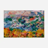 Felix Pasilis, Untitled (Landscape), c. 1953, oil on canvas