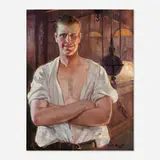 Harold Mathews Brett, The Steel Worker, oil on canvas