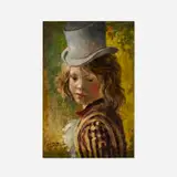 Jean-Denis Maillart, Top Hat, oil on canvas