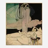 Franz Wacik, Sweet Dreams, watercolor, ink and crayon on paper