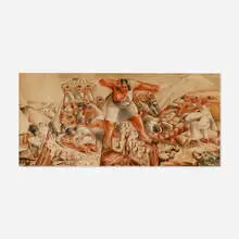 Camilo Egas, Preparatory sketch of the Ecuadorian Pavilion mural at the New York World's Fair, 1939, charcoal and pastel on paper