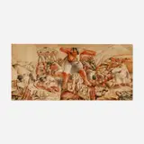 Camilo Egas, Preparatory sketch of the Ecuadorian Pavilion mural at the New York World's Fair, 1939, charcoal and pastel on paper