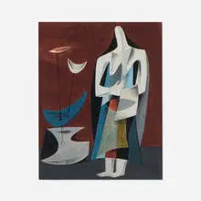Richard Koppe, Untitled, oil on paper
