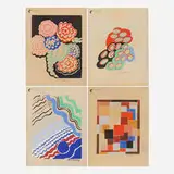 Sonia Delaunay, Four works from the Compositions, couleurs, idées portfolio
