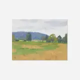 William E. Elston, Distant Hills, 1999, oil on panel