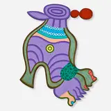 Karl Wirsum, Toboggan Toes, 1997, acrylic on wood