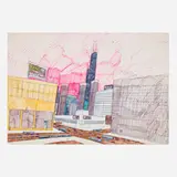 Wesley Willis, The Downtown Chicago Skyline Halsted St. at Madison