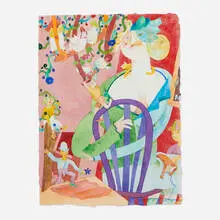 Parler Games by Gladys Nilsson, 1995, watercolor on paper, sold Feb 2024