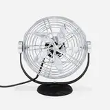 Roto-Beam Corporation, Tabletop fan, c. 1933, chrome-plated steel, aluminum, iron