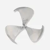 General Electric, Vortalex fan blade, c. 1940, polished aluminum