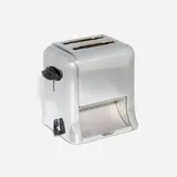 Delta, Pop-Down toaster, model 280, c. 1948, chrome-plated steel, Bakelite