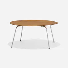 CTM by Charles and Ray Eames, walnut plywood, chrome-plated steel, sold Feb 2024